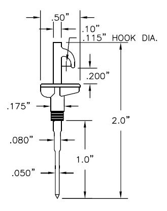 E-Z-Hook 80-11 2.0 Harness Board Nail