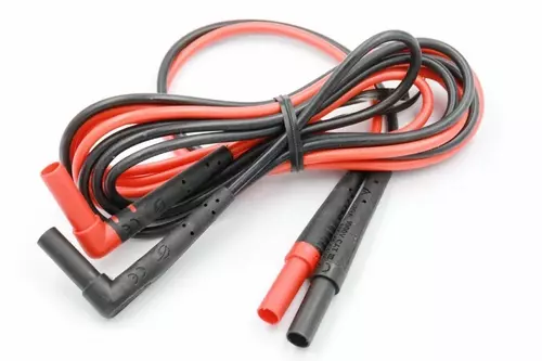 GENUINE FLUKE TL224 SUREGRIP INSULATED TEST LEAD DMM RIGHT ANGLE RED/BLACK