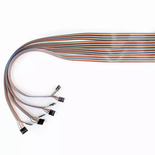 PTC064-4x16DIL 64way DIN 41612 connector to 4 x 16way DIL cables with headers cable assembly