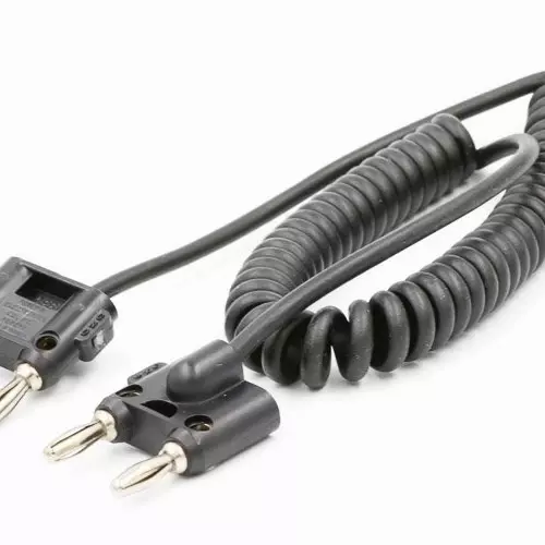 Pomona 3864-48-0 Double Plug Coiled 48" Patch Lead