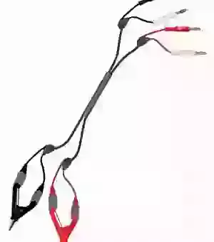 AST Labs 981-002-3 Large Kelvin Clip Set – Fine Tip, Gold Plated For LCR Meters (Gray)