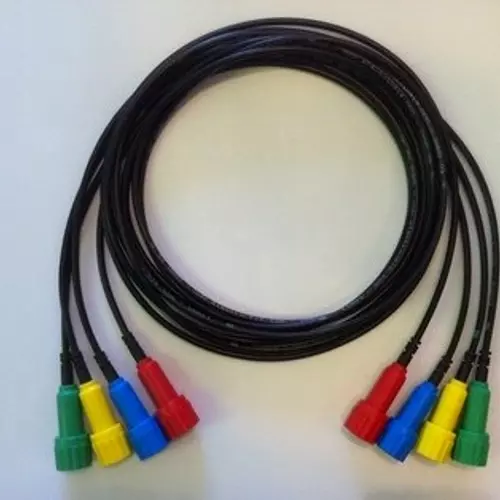 Set of 4 Insulated BNC Male 50 Ohm Cables 1.5m