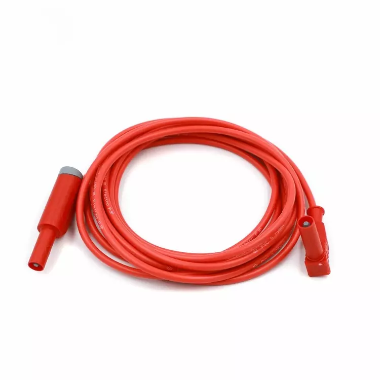 Red Test Lead Clip to Stackable Banana Plug 60 In 