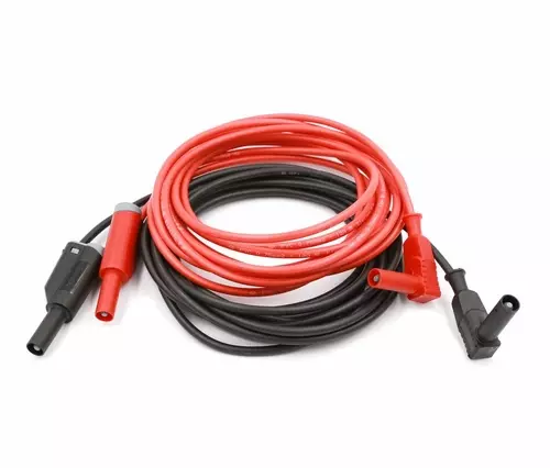 1 Set 2pcs J1013 B&R Double Ended 4mm Stackable Banana Plug Test Probe Cable 1M 