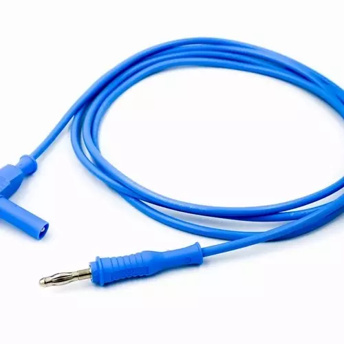 PJP 2049 20A Silicone Lead with 4mm Plug to Right-Angle Plug