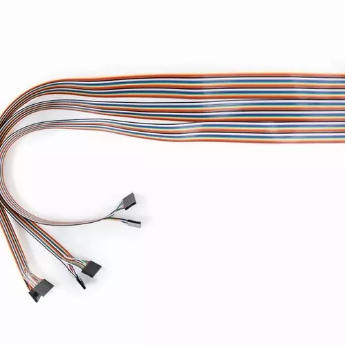 PTC064-2x20-1x24DIL 64way DIN 41612 connector to 2 x 20way and 1 x 24way DIL cables with headers cable assembly