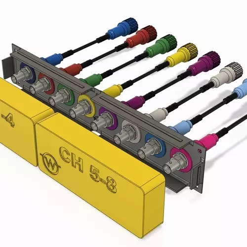 WBDCM-8 8 Channel Bulkhead BNC Diagnostic Cart Mounting Kit
