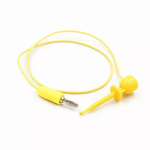 E-Z Hook BXR-18-4 Mini Hook to 4mm Banana Plug Yellow