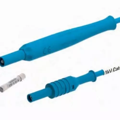 PJP 12060-IEC-0A5 Fused 4mm Banana Plug & Socket Lead - 0.5A