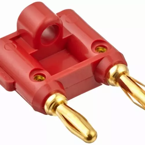 Pomona 4892 4mm Double Banana Plug, Solderless, Gold-Plated