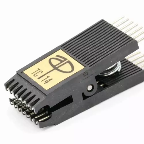 900737-14AU 14 Pin Knife Edge DIL/DIP Test Clip - Gold