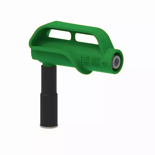 PJP MgP10_0-IEC 1500V Right Angle 10mm Magnetic 4mm Socket Adapter