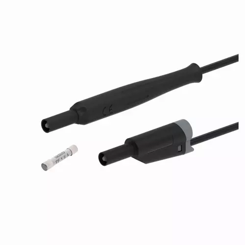 Electro PJP 12711-IEC-1A 4mm Banana Plugs 1A Fused Silicone Lead