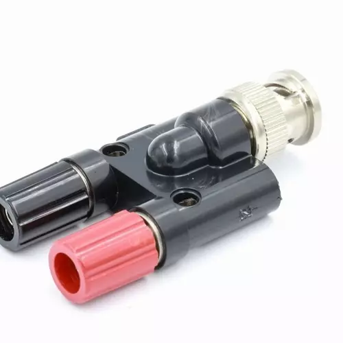 Pomona 1296 BNC Plug to Double Binding Post Adapter